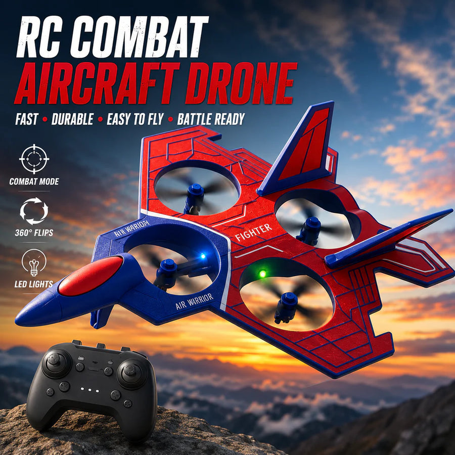 RC Combat Aircraft Drone – Remote Control Flying Jet Toy for Kids