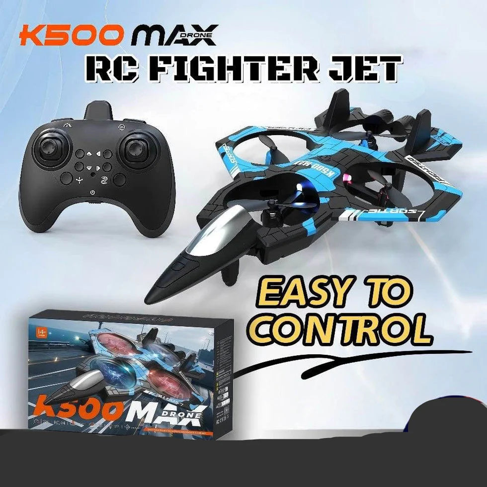 K500 Max Fighter Jet RC Drone for Beginners Kids Adults (Random Color)